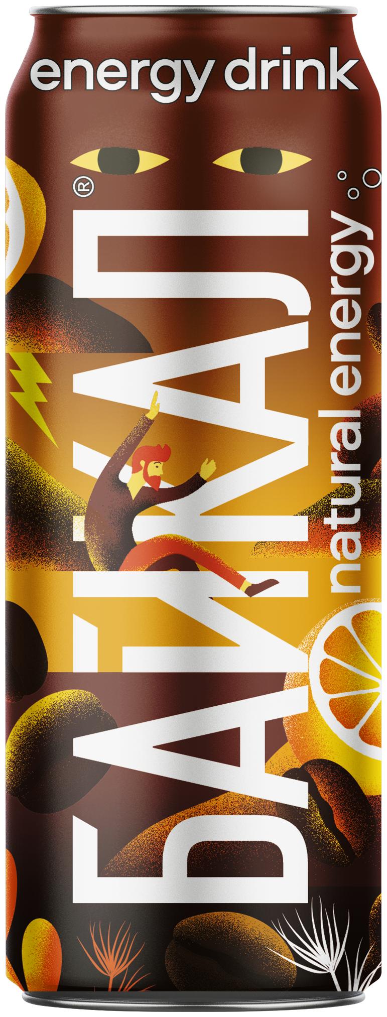 Напиток энергетический Байкал Natural Energy кофе и лимон 450 мл., ж/б
