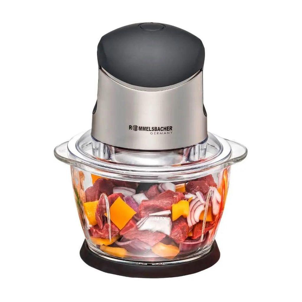 Измельчитель электрический ROMMELSBACHER MZ 400, 1л, 400Вт, серебристый/черный