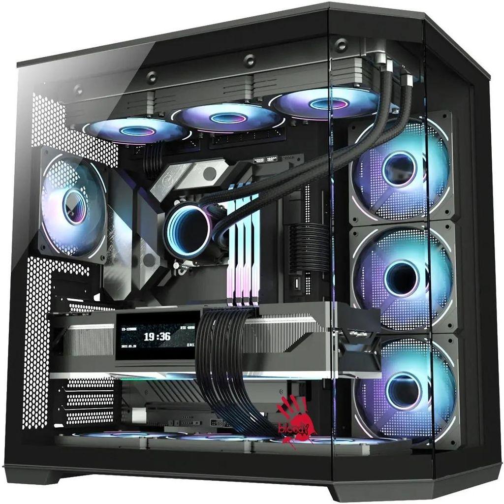 Корпус ATX BLOODY BD-CC109, Midi-Tower, без БП, черный [bd-cc109-bk]