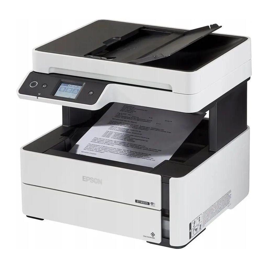 МФУ струйное Epson M3170 черно-белая печать, A4, с СНПЧ, белый [c11cg92501/508/c11cg92404]