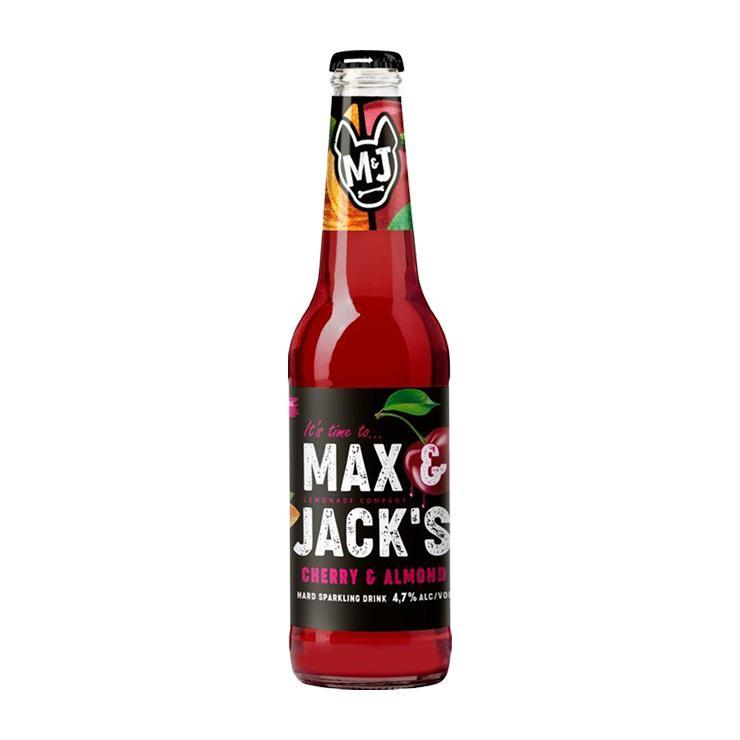 Напиток пивной Max&Jack’s нефильтрованный вишня-миндаль 4,7% 400 мл., стекло