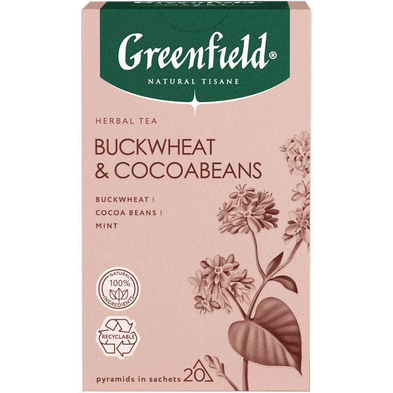 Чай Greenfield Natural Tisane Гречиха и Какао-бобы 20 пирамидок 36 гр., картон