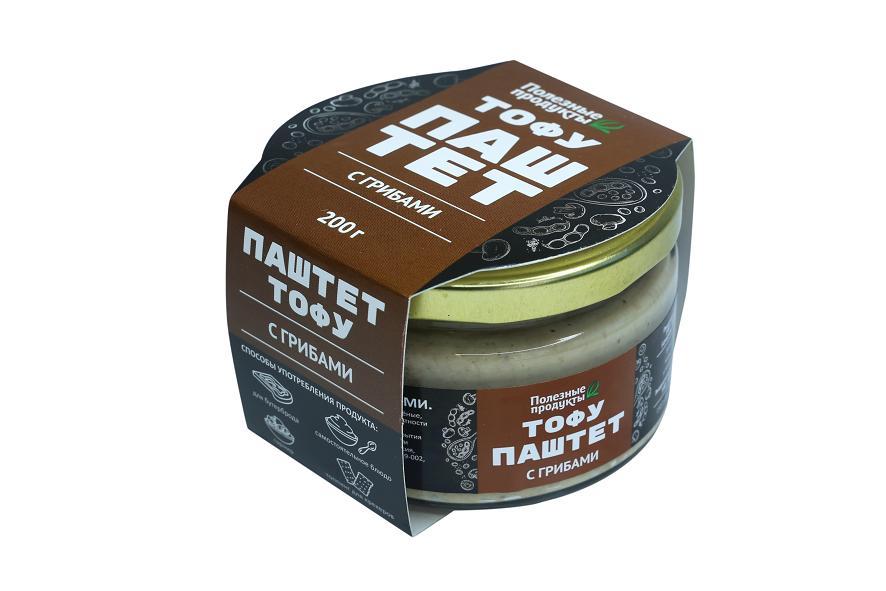 Тофу-паштет Amfood с грибами 200 гр., стекло