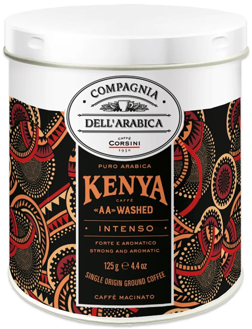 Кофе Compagnia Dell"Arabica Kenya AA Washed молотый 125 гр., ж/б