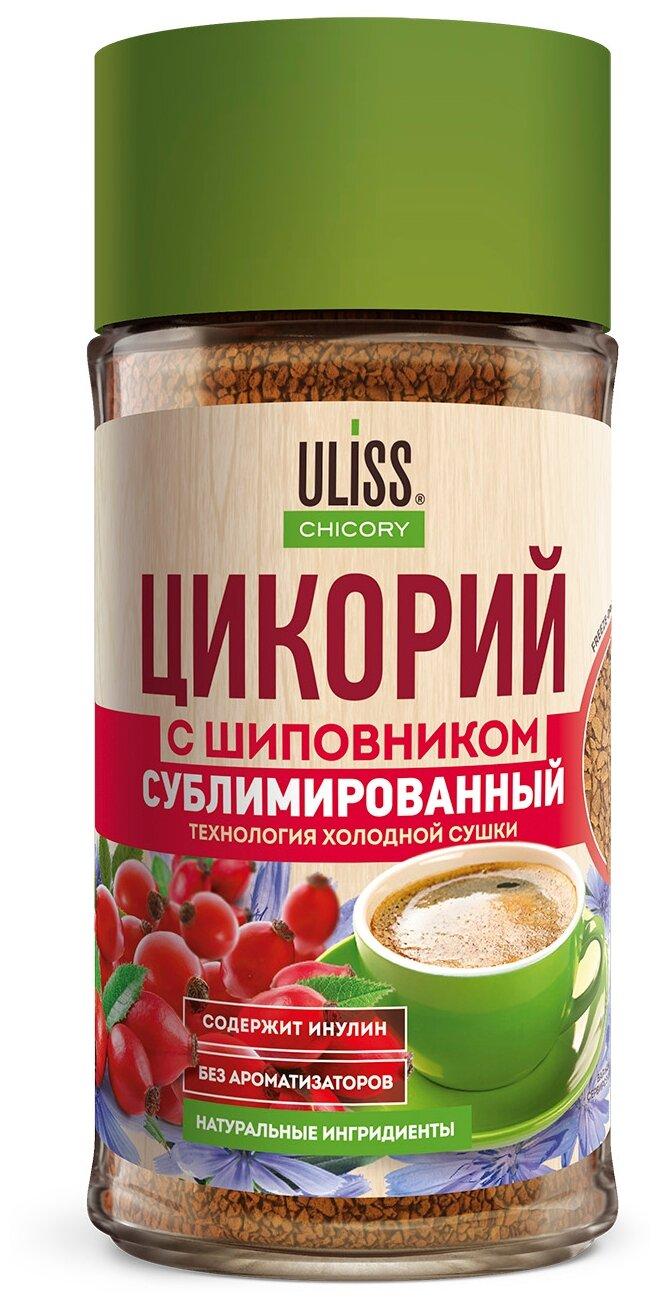 Цикорий Uliss с экстрактом шиповника 85 гр., стекло