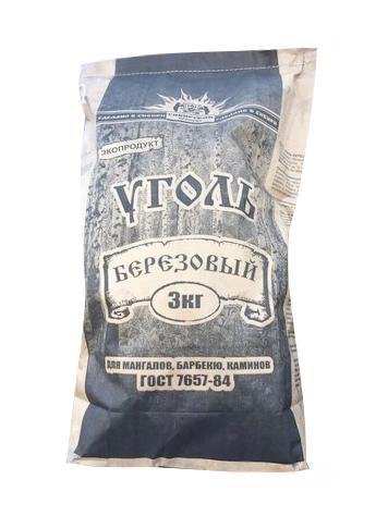 Уголь Сибирский продукт Березовый 3 кг., бумага