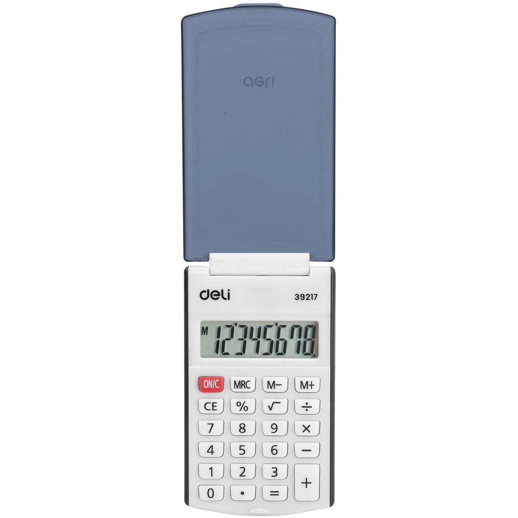 Калькулятор Deli E39217/BLACK, 8-разрядный, черный