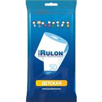 Туалетная бумага влажная Mon Rulon детская 50 шт., флоу-пак