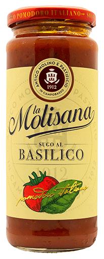 Соус La Molisana Sugo al basilico томатный с базиликом, 340 гр., стекло
