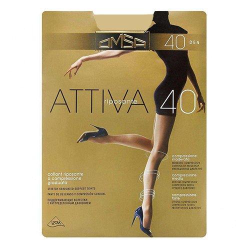 Колготки 40den, Natural, 2S, Omsa Attiva, пластиковый пакет