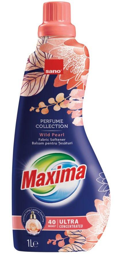 Смягчитель для белья SANO Maxima Дикая жемчужина концентрированный 1 л., ПЭТ