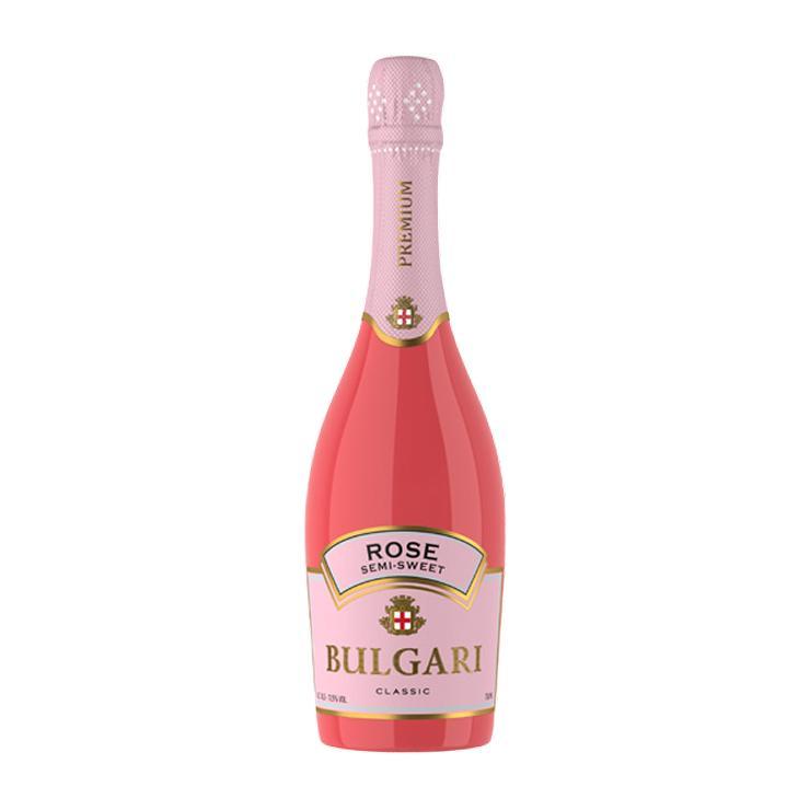 Вино игристое BULGARI WINERY Classic розовое полусладкое 12% Молдова 750 мл., стекло