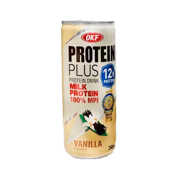 Напиток OKF Protein Plus Vanilla 240 мл., ж/б