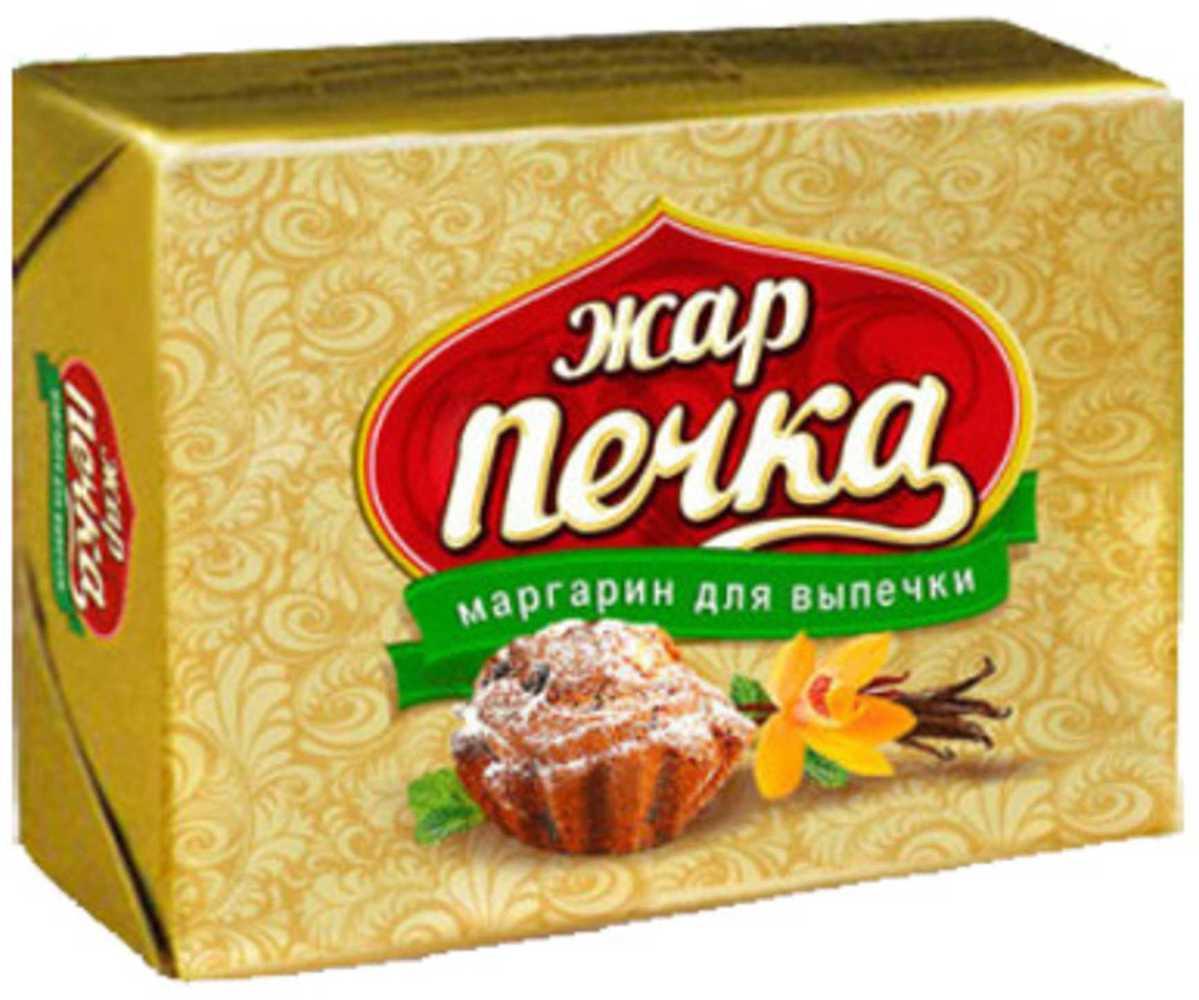 Маргарин твердый Жар Печка для выпечки 60% 180 гр., обертка