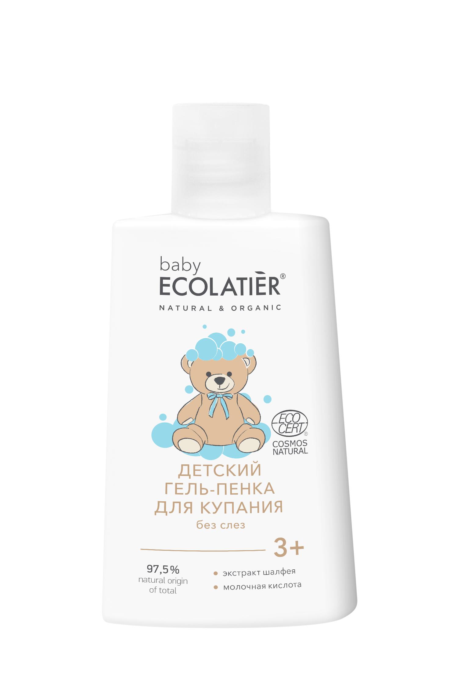 Гель-пенка для купания Ecolatier baby детский 3+ без слез 250 мл., ПЭТ