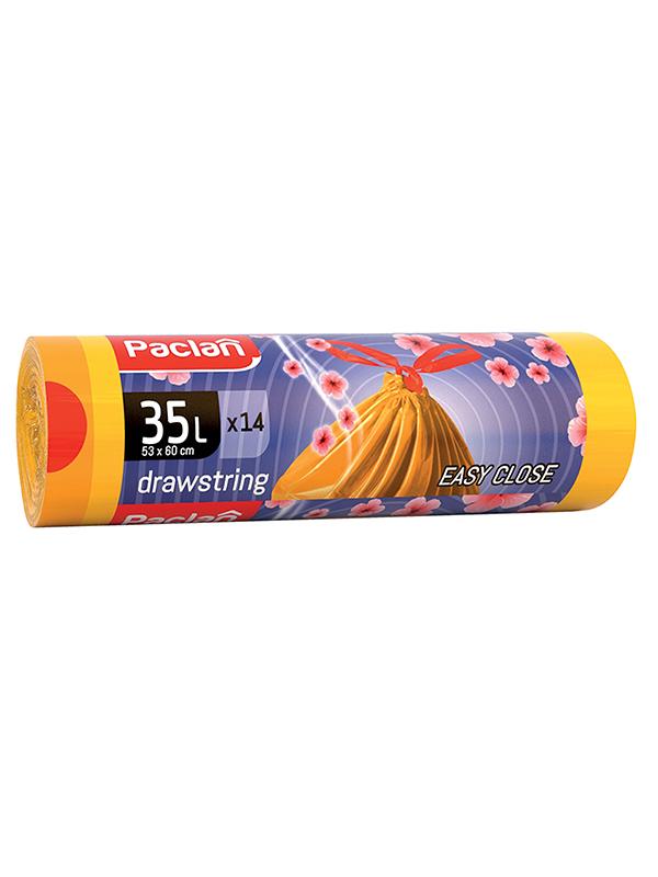 Мешки для мусора Paclan Easy Close 53х60см. 35л. 14шт.