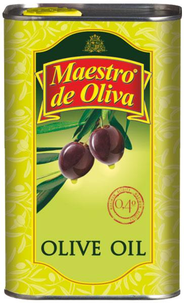 Масло Maestro De Oliva оливковое 100%, 500 мл., ж/б