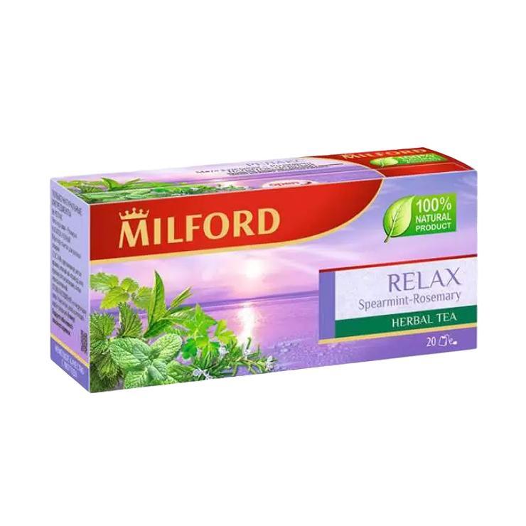 Чай Milford Хороший сон с мятой курчавой и розмарином 1,75 гр. х 25 пак., картон