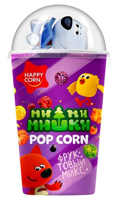 Воздушная кукуруза Happy Corn Мимимишки с игрушкой Фруктовый Микс 15 гр., картон