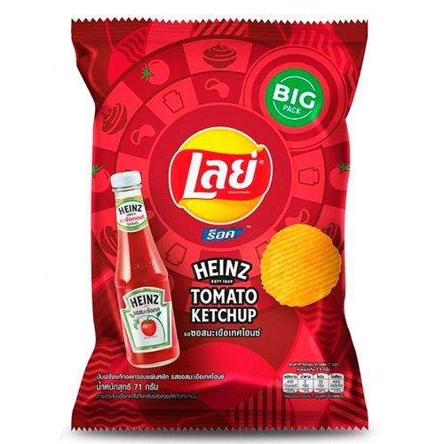 Чипсы Lay's Heinz Ketchup Sauce 46 гр., флоу-пак