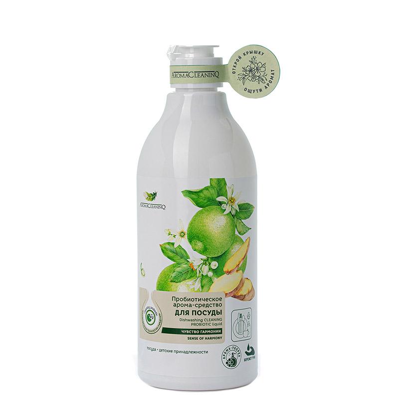 Арома-средство пробиотическое для мытья посуды AromaCleaninQ Чувство гармонии, 500 мл., ПЭТ