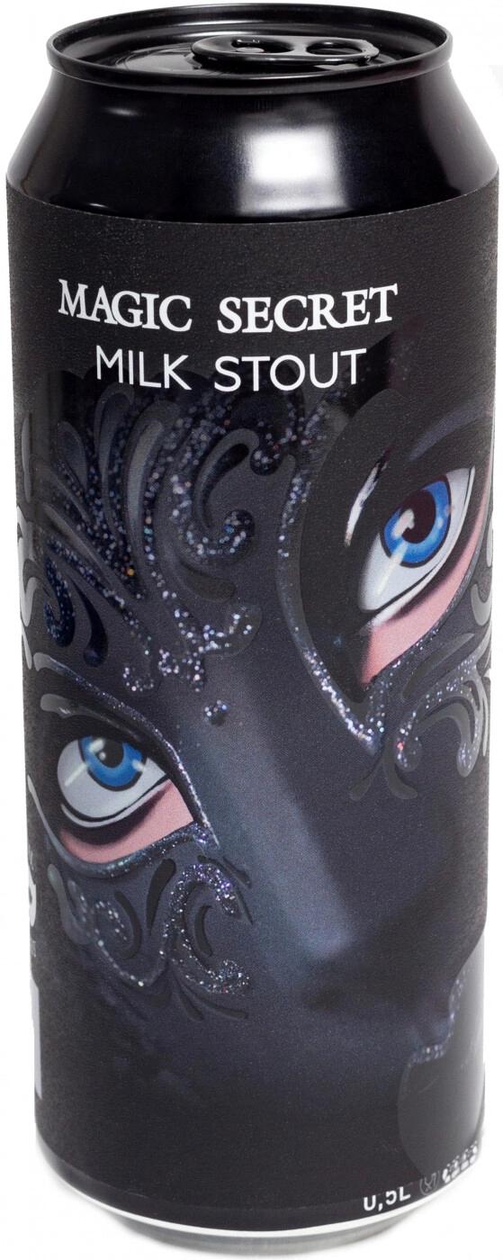 Пиво Carnival Magic Secret Milk Stout темное непастеризованное нефильтрованное 6% 500 мл., ж/б