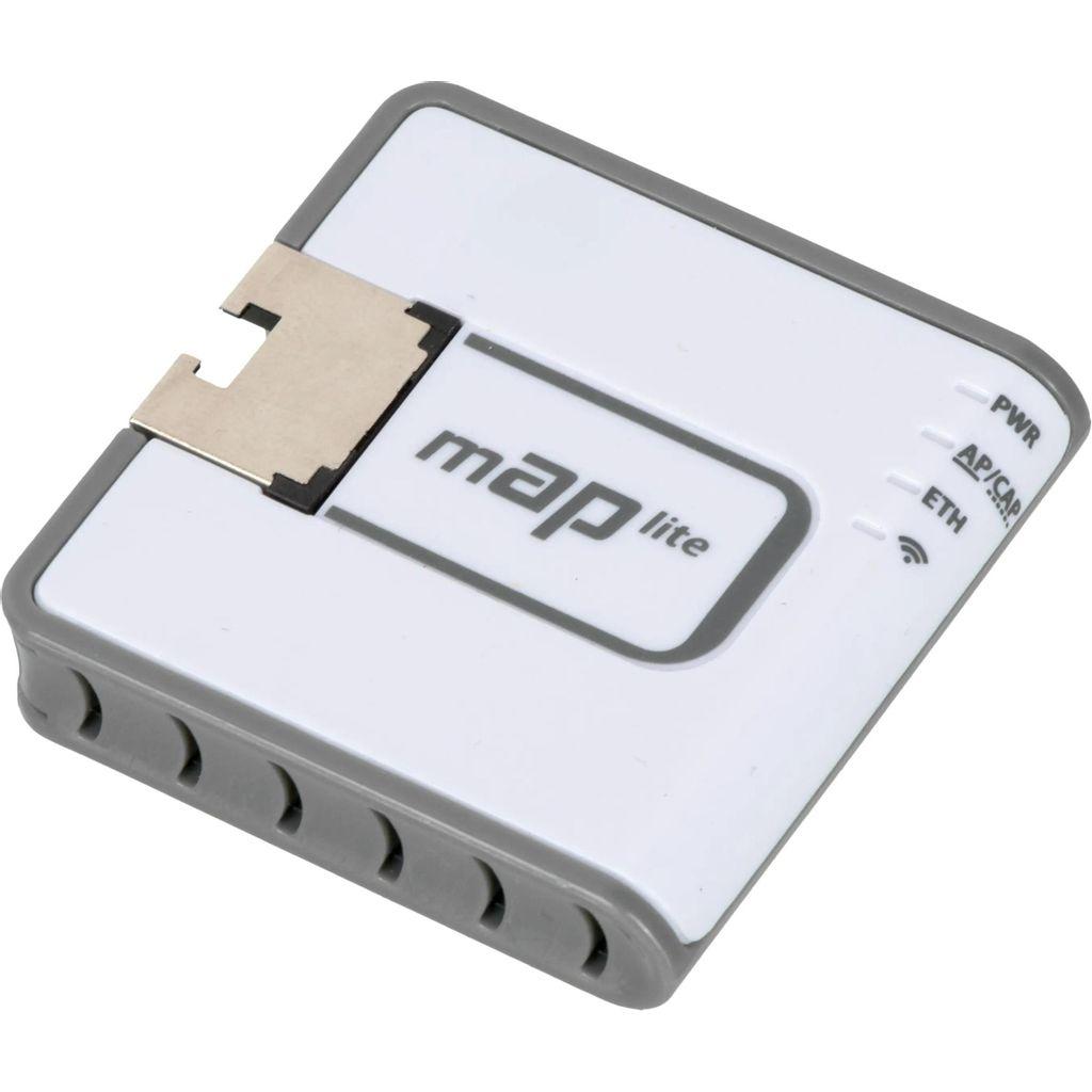 Точка доступа MIKROTIK mAP lite, N300, 2.4ГГц, 1xRJ45, белый [rbmapl-2nd]