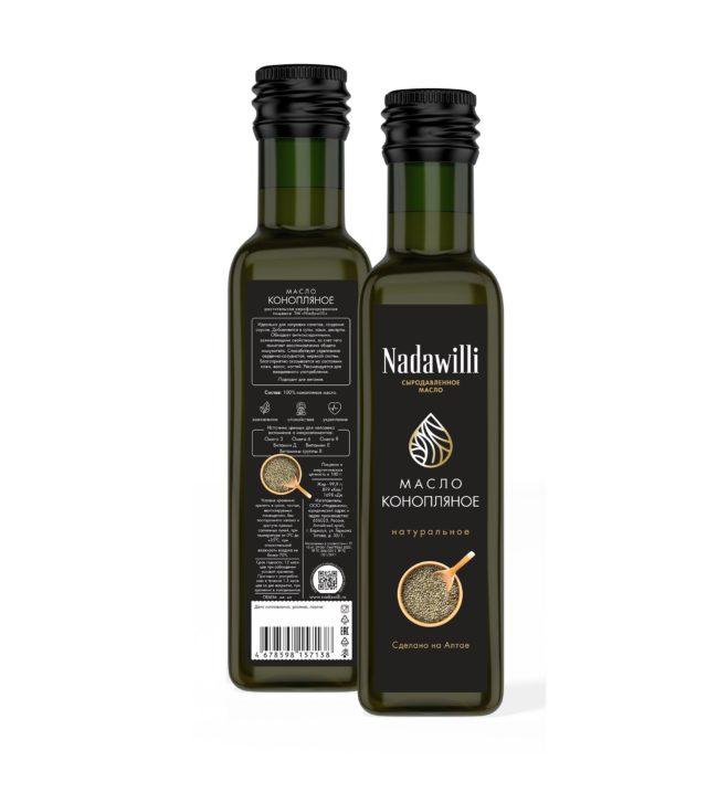 Масло Nadawilli Конопляное 250 мл., стекло