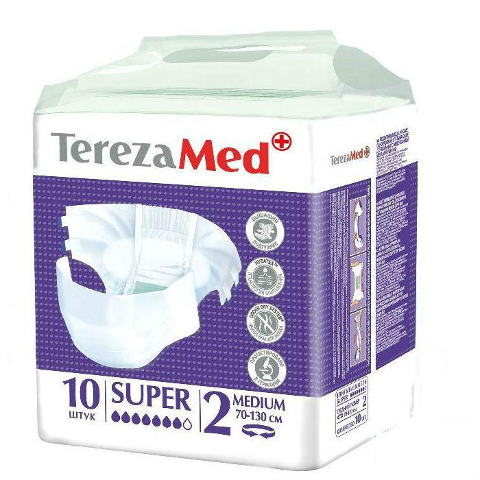 Подгузники для взрослых Tereza Med Super medium 2 70-130см 10 шт