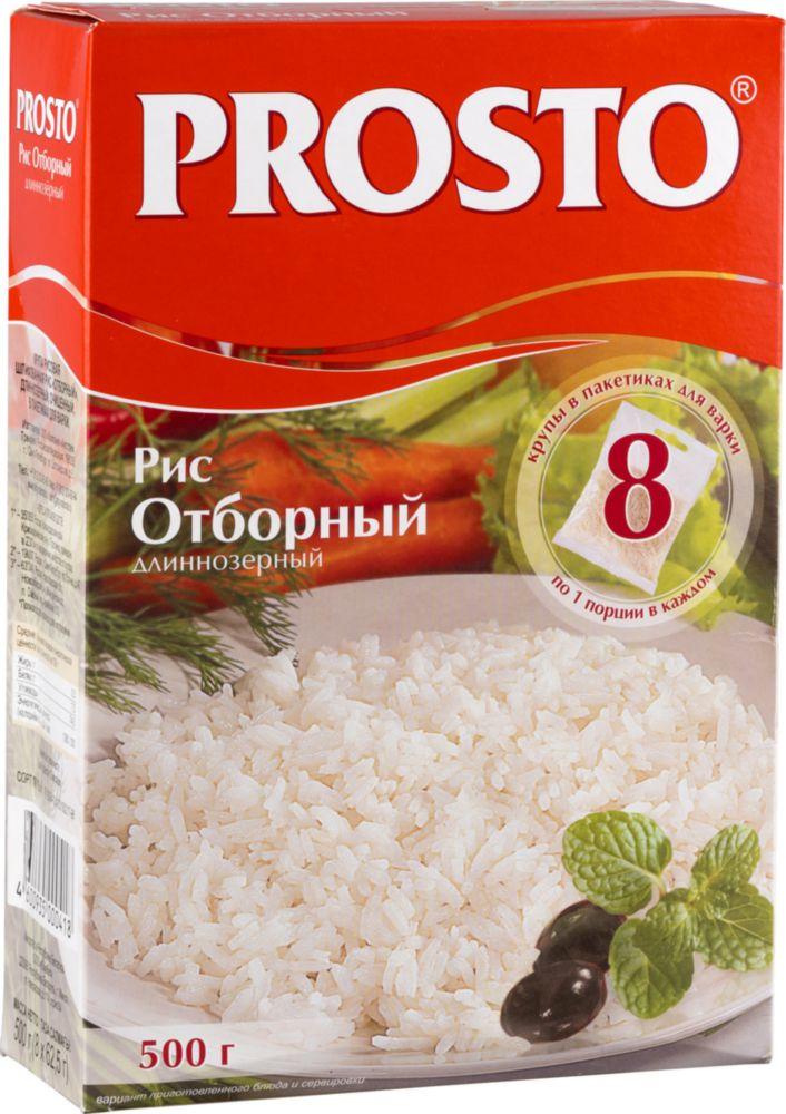 Крупа Prosto Рисовая Отборный, 500 гр., картон