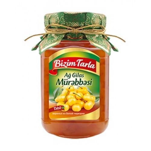 Варенье Bizim Tarla белая черешня, 400 гр, стекло