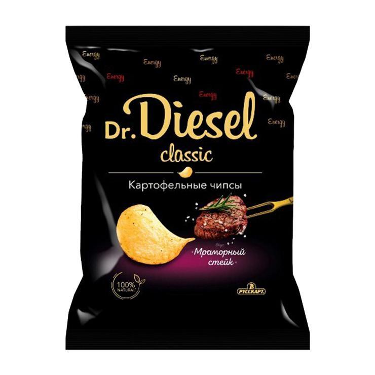 Чипсы Dr. Diesel мраморный стейк 120 гр., флоу-пак