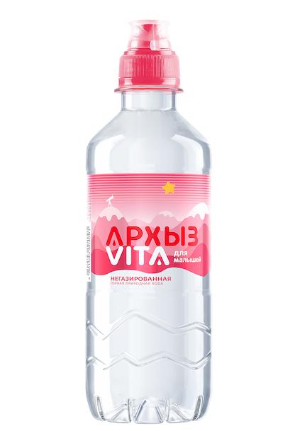 Вода Архыз Vita питьевая для малышей 330 мл., ПЭТ