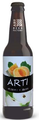 Сидр ART BEER ARTI полусладкий фильтрованный непастеризованный дыня 4.5% 450 мл., стекло