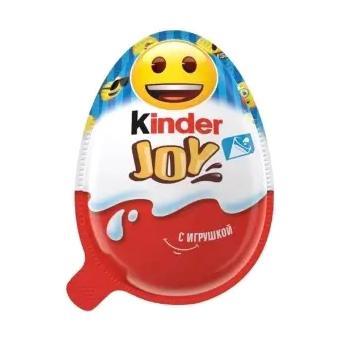 Яйцо Kinder Joy Emoji для мальчиков десерт с игрушкой 20 гр., пластиковая упаковка