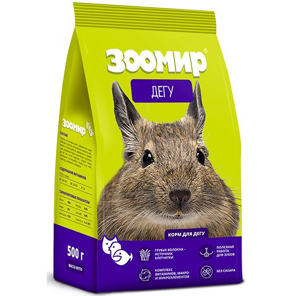 Корм для дегу Зоомир Дегу 500 гр., флоу-пак