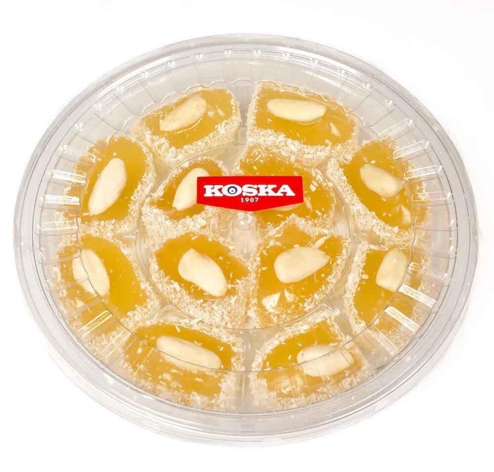 Дворцовый рахат-лукум с миндалем в кокосовой стружке, Koska, 300 гр., пластик
