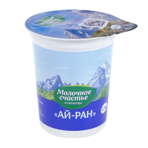 Ай-ран Молочное счастье с солью кисломолочный 1,3% 200 гр., стакан