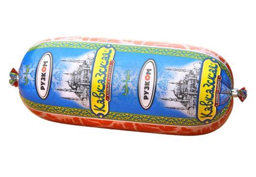 Колбаса вареная Рузком Халяль Кавказская 1 кг., полиамид