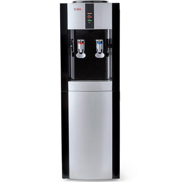 Кулер AEL LC-AEL-47b black/silver напольный, компресс, холодильник 14л, черный с серебряными вставками