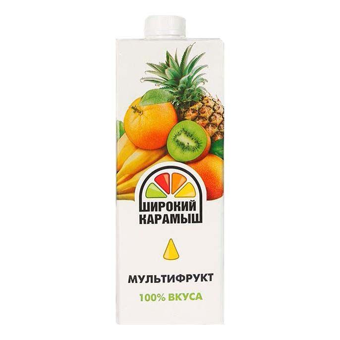 Сок Широкий Карамыш мультифрукт 1 л., тетра-пак