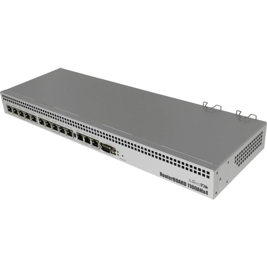 Роутер MIKROTIK RB1100AHX4, 13 LAN, серый [rb1100x4]