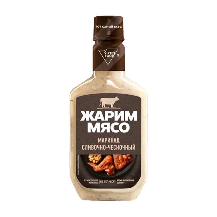 Маринад Жарим мясо сливочно чесночный 300 гр., ПЭТ