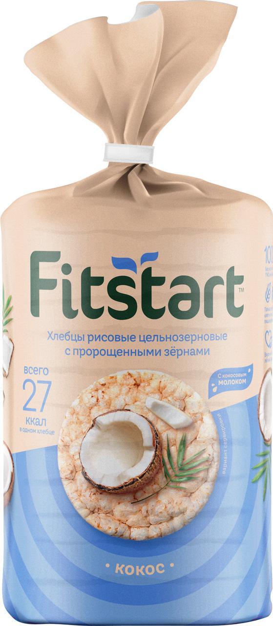 Хлебцы рисовые Fitstart Кокос 100 гр., пакет