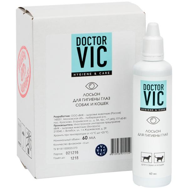 Лосьон для кошек и собак Doctor VIC для гигиены 60 мл., картон
