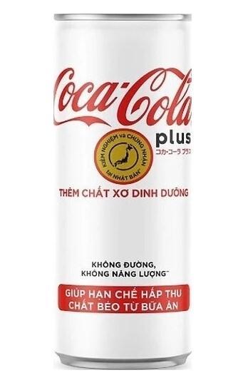 Напиток газированный Coca-Cola plus fiber Вьетнам 320 мл., ж/б