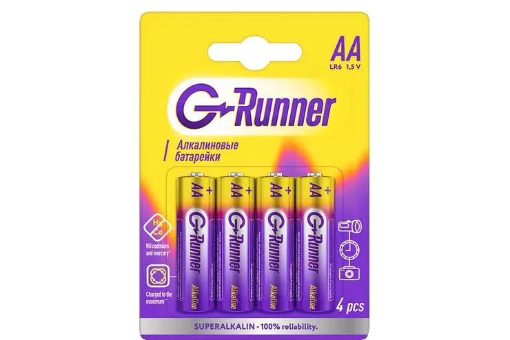 Батарейки алкалиновые G-RUNNER-AA LR6/4pcs