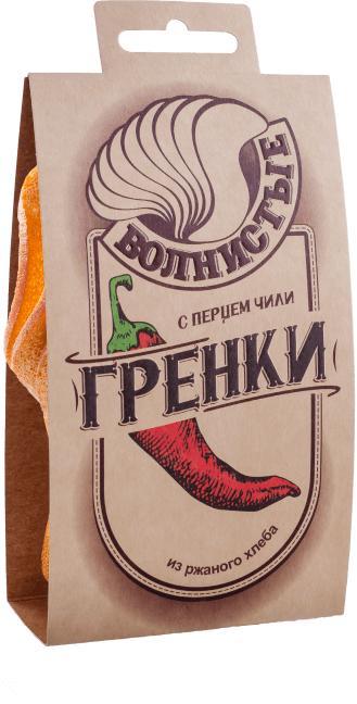 Гренки Волнистые с перцем чили 75 гр., картон