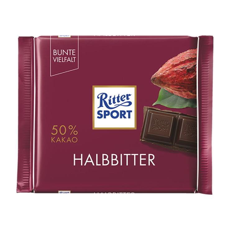 206 ТЕМНЫЙ ШОК 50% КАКАО 100гр 1*12шт Halbbitter