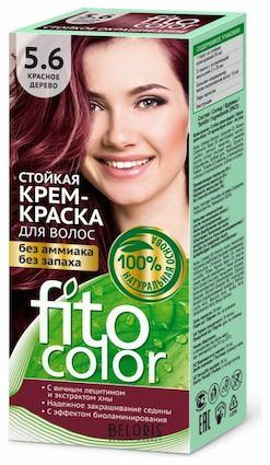 Крем для волос Fito косметик Fitocolor тон 5.6 красное дерево 115 мл., картон